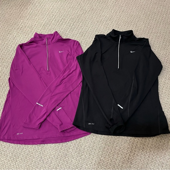 Nike Tops - Bundle Of 2 Nike Dri-Fit Element 1/4 Zip Pullovers Size L